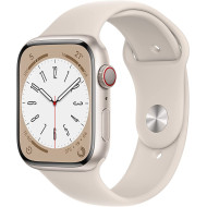 Apple Watch Series 8 GPS 41mm Alüminyum Kasa ve Standart Spor Kordon Yıldız Işığı Akıllı Saat